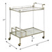 Cirro - Serving Cart - Antique Mirror & Wire Brass