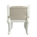 Vanaheim - Vanity Stool - Beige Synthetic Leather & Antique White