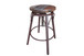 Antique - Stool With Iron Base - Multicolor