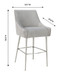 Beatrix - Pleated Velvet Stool