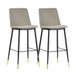 Evora - Velvet Counter Stool (Set of 2)