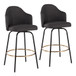 Ahoy - Fixed - Height Counter Stool - Black Metal Legs