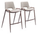 Desi - Counter Stool (Set of 2) Walnut Legs