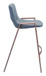 Desi - Counter Stool (Set of 2) Walnut Legs
