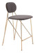 Georges - Counter Stool (Set of 2) - Gray & Gold