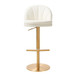 Venus - Adjustable Swivel Stool - Cream and Gold