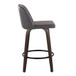 Toriano - 26" Fixed-height Counter Stool (Set of 2) - Dark Gray And Walnut