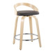 Grotto - 24" Fixed-Height Counter Stool (Set of 2) - Natural Base