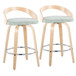 Grotto - 26" Fixed-Height Counter Stool (Set of 2) - Natural Base