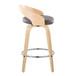 Grotto - 26" Fixed-Height Counter Stool (Set of 2) - Natural Base