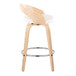 Grotto - 26" Fixed-Height Counter Stool (Set of 2) - Natural Base