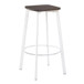 Clara - Square 30" Fixed-Height Barstool (Set of 2)