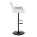 Daniella - Adjustable Barstool (Set of 2) - Black And White