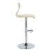 Folia - Adjustable Barstool (Set of 2) - Beige And Natural