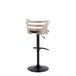 Cosi - Adjustable Barstool (Set of 2) - Beige Backrest