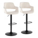 Vintage Flair - Adjustable Barstool (Set of 2) - Black Base