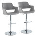 Vintage Flair - Adjustable Barstool (Set of 2) - Chrome Base