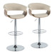 Vintage Mod - Adjustable Barstool (Set of 2) - Round Footrest