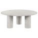 Astoria - Round Genuine Marble Coffee Table - White