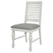 Aventine - Ladder Back Dining Side Chair With Upholstered Seat Vintage (Set of 2) - Chalk And Grey