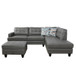 L Shaped Dark Gray Massage Function Sectional