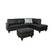 L Shaped Black Massage Function Sectional