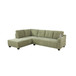 L Shaped Sectional in Pickle F7311 by G Furniture