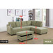 L Shaped Sectional in Pickle