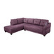 L Shaped Sectional in Amaranth F7304 by G Furniture