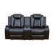 3-Piece Living Room Reclining Set in Leather