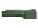 4-Piece Flannel Sectional in Green