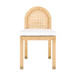 Amara - Rattan Arched Back Dining Chair - Natural