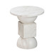 Chip - Marble Print Indoor / Outdoor Side Table - White