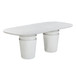 Margot - Faux Plaster Indoor / Outdoor Concrete Dining Table - Light Gray