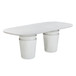 Margot - Faux Plaster Indoor / Outdoor Concrete Dining Table - Light Gray