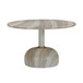 Omaha - Concrete Faux Round Dining Table - Travertine