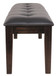 Haddigan - Dark Brown - Large Uph Dining Room Bench