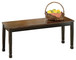 Owingsville - Black / Brown - Large Dining Room Bench