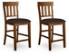 Ralene - Upholstered Barstool (Set of 2) - Medium Brown