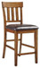 Ralene - Medium Brown - Upholstered Barstool (Set of 2)