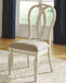 Realyn - Chipped White - Dining Uph Side Chair (Set of 2) - Ribbonback