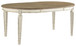 Realyn - Chipped White - Oval Dining Room Extension Table