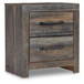 Drystan - Brown / Beige - Two Drawer Night Stand