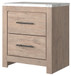 Senniberg - Light Brown - Two Drawer Night Stand