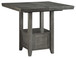 Hallanden - Gray - Rectangular Dining Room Counter Extension Table