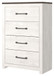 Gerridan - White / Gray - Four Drawer Chest