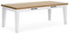 Ashbryn - White / Natural - Rectangular Dining Room Table