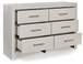 Zyniden - Silver - Six Drawer Dresser