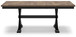 Wildenauer - Brown / Black - Rectangular Dining Extension Table