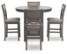 Wrenning - Gray - Drm Counter Table Set (Set of 5)